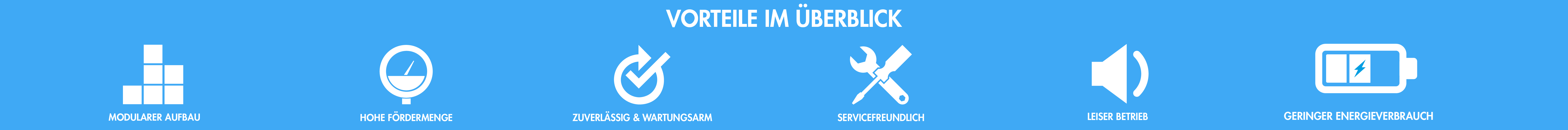 Icons Vorteile im Überblick