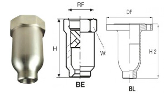 Vollkegeldüse Typ BE/BL