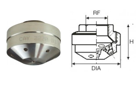 Bündeldüse Typ CAY  / Weiter Strahl